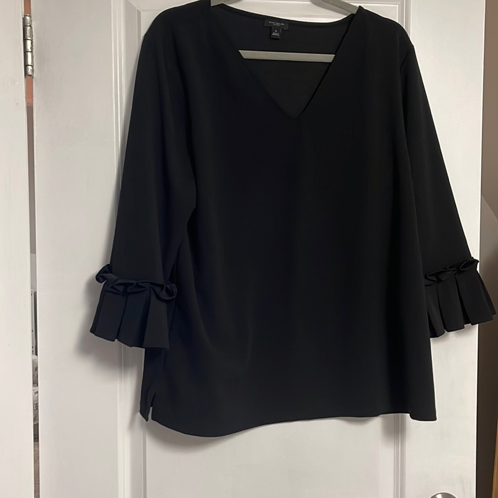 Ann Taylor Factory Black Blouse